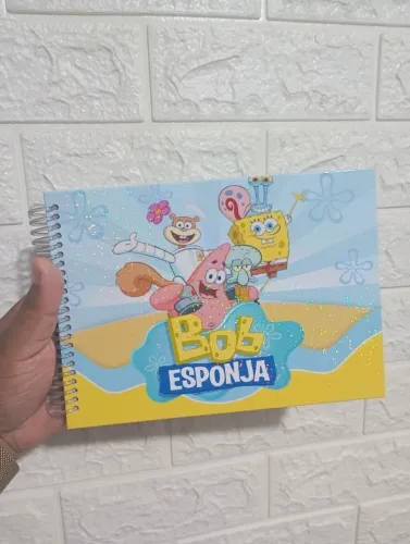 Caderno de pintura Bob Esponja