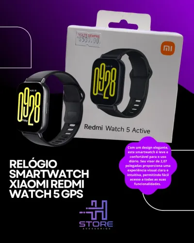 Relógio Smartwatch Xiaomi Redmi Watch 5 Gps