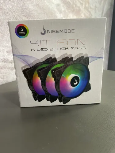 Kit Fan X LED Black ARGB da Rise Mode