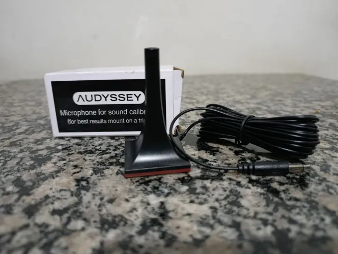 Microfone Audyssey para Calibração de Som, home theater, subwoofer, hi end
