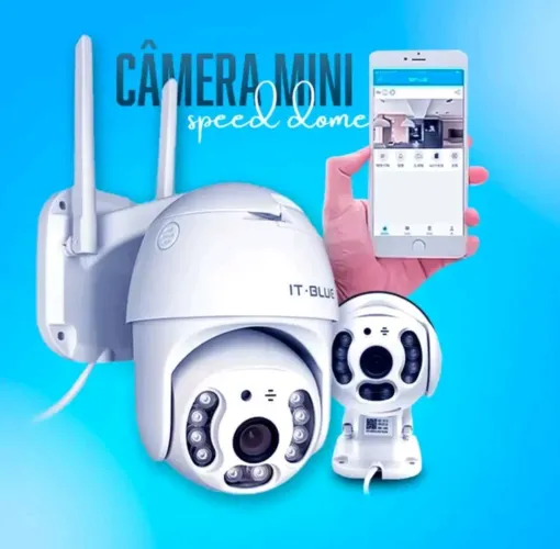 Câmera Segurança Wifi Dome Full Hd 1080p Sc--b13 It-Blue