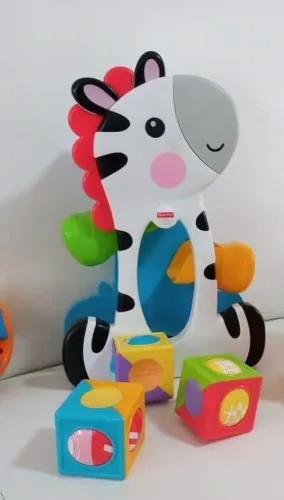 Zebra com blocox de encaixe Fisher Price