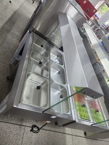 Buffet elétrico térmico de 6 bandeija