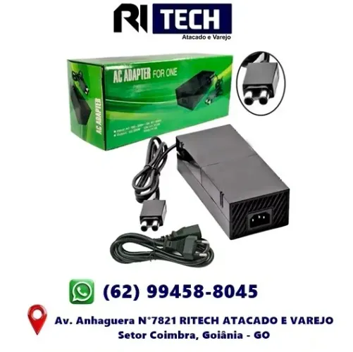 Fonte de Alimentação Para Xbox One Fat Bivolt 110/220v