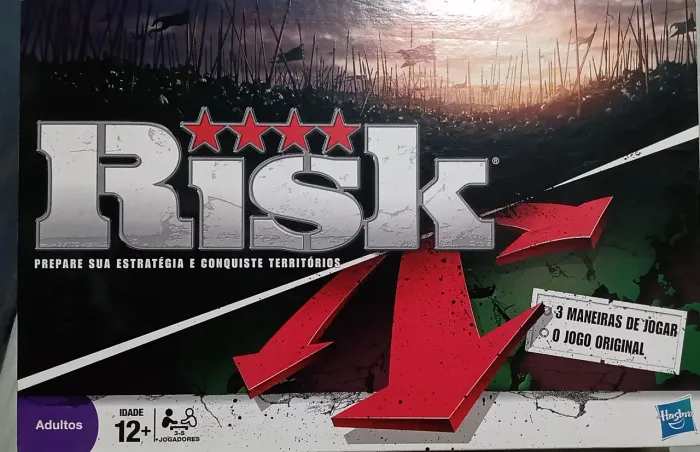 Jogo de Tabuleiro Risk Hasbro Completo Edição Nacional. Novo. Nunca Jogado 