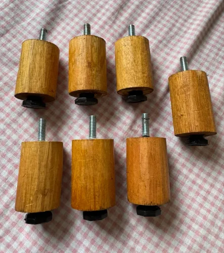 Kit 7 pés cama box casal solteiro 5,5 cm altura com regulagem