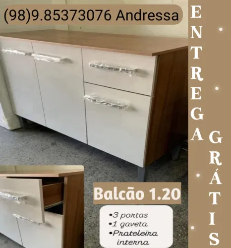 Balcão de cozinha montagem/entrega grátis