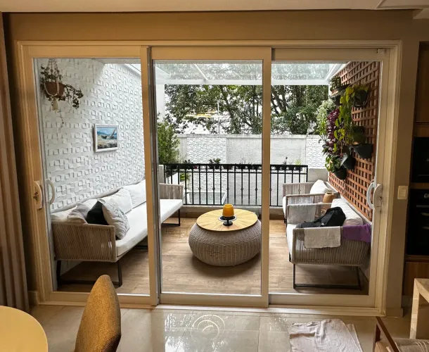 Porta Janela Aluminio Branco Gold 3,10m x 2,47m