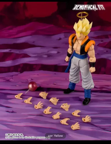 Action figure Gogeta ssj DF dragon ball z tipo Sh Figuarts lacrado