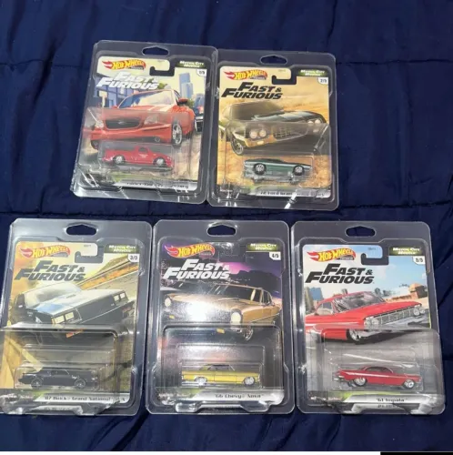 Conjunto completo Hot Wheels Premium Velozes e Furiosos Motor City 2019
