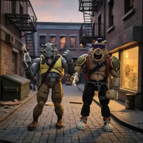 Bebop & Rocksteady TMNT Neca