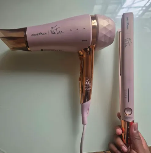 Kit Secador Britânia 2100W + Prancha Viih Tube