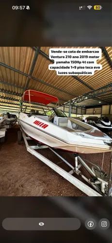 Vende-se cota de embarcação 