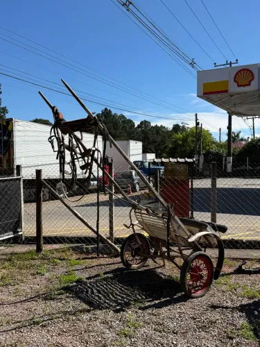 Charrete usada para cavalgada