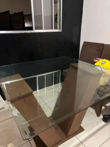 Vendo mesa de vidro