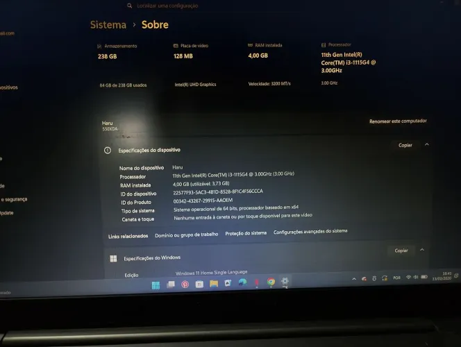 Vende-se notebook i3