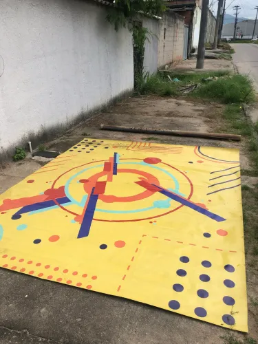 Pisos de decorações de festa em Lona