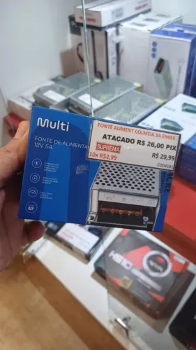 FONTE COMEIA 3A 5A 10A 15A 20A LACRADA EMITIMOS NOTA FISCAL