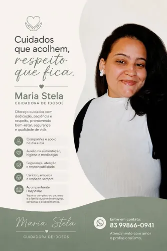 Cuidadora e acompanhante hospitalar