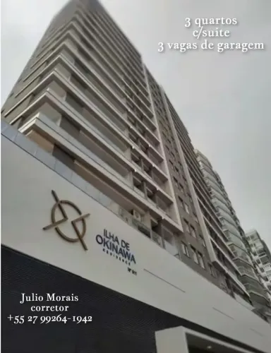 APARTAMENTO 81 m², com 3 quartos, 3 Vagas, mobiliado, Praia de Itaparica - Vila Velha - E