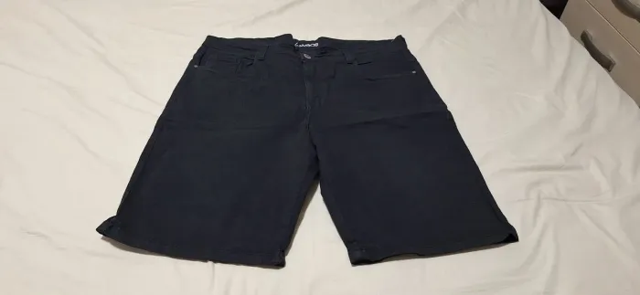 Bermuda Jeans preta masculina N° 48