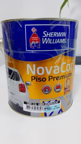 Tinta Nova Cor Piso Premium - Cor Amarela Demarcação Sherwin Williams