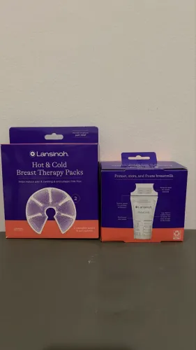 Kit Amamentação Lansinoh Lacrado (Compressa + Sacos Armazenamento)