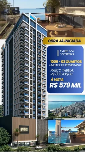 Oportunidade! Apartamento Novo em Construção - New York Residence - R$ 579 Mil