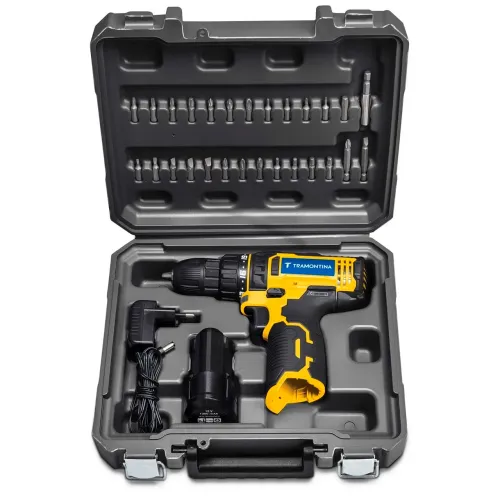 Parafusadeira/Furadeira à Bateria 12V - 30 peças Tramontina