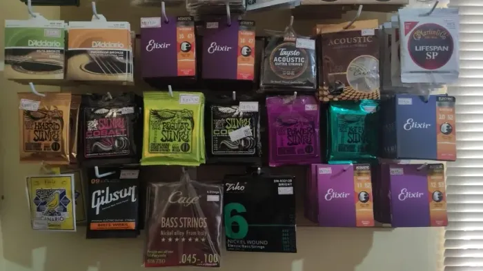 Encordoamentos para Violões, Guitarras, Baixos e Cavaquinhos
