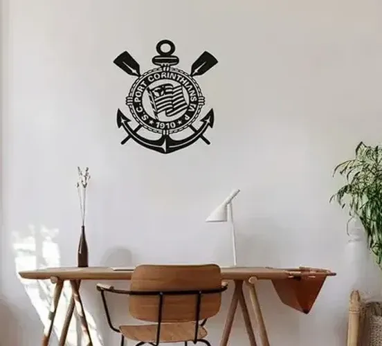 Quadro 60 x60cm em mdf preto vazado 