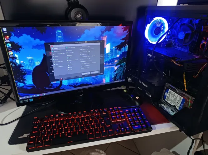 PC Gamer (i3 9ª Geração + RX 580 8GB + 16GB RAM) + Monitor AOC Incluso