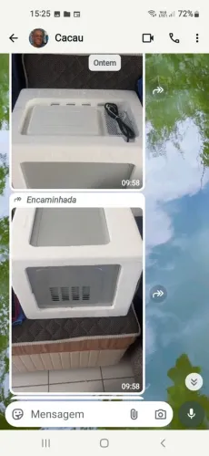 Microondas na caixa
