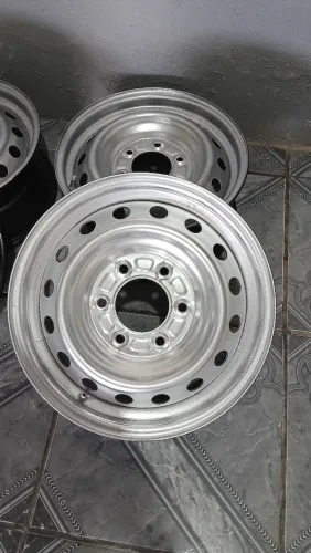 Jogo de 4 Rodas Aro 16 em Aço Hilux, L200 