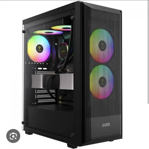 Gabinete AURA GC6 ARGB ELITE + Fonte Redragon RGPS-700W Full Modular