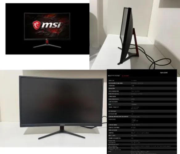 Monitor Gamer MSI 24? Curvo 144Hz Full HD
