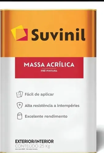Vendo 2 massa acrilica 1 suvinil em lata metalica lacrada e uma iquine ambas lacradas