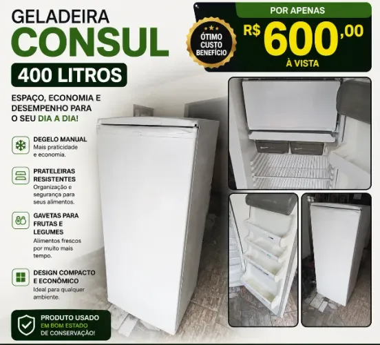 Geladeira Consul 400 litros