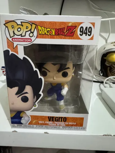 Funko Boneco Pop Dragon Ball Vegito Metallic #949 Edição Exclusiva Anime