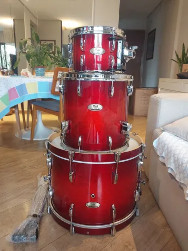 Vendo bateria pearl session studio select antique crimson burst