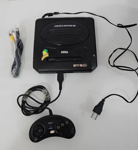 Mega Drive 3 III TecToy Show do Milhão + 10 Jogos e Controle