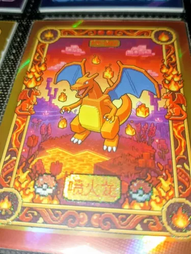 8 Cartas Coleção Minecraft Pokémon Mengka 2 Completo (Eif Baby)
