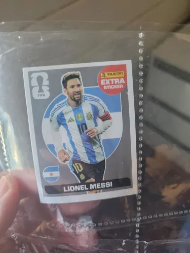 Figurinha extra Panini Lionel Messi PRATA