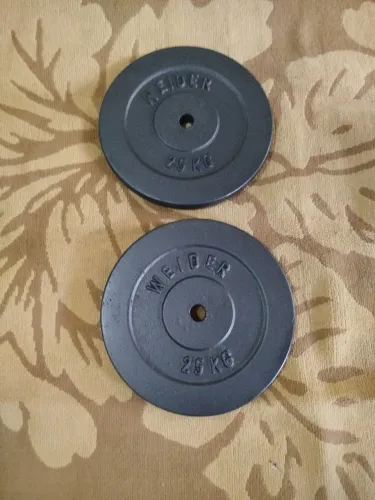 Par de Anilhas de ferro 25kg