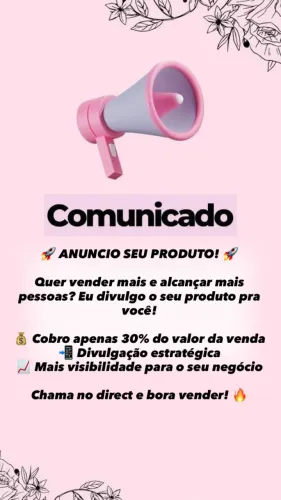 Trabalho com divulgação de produtos