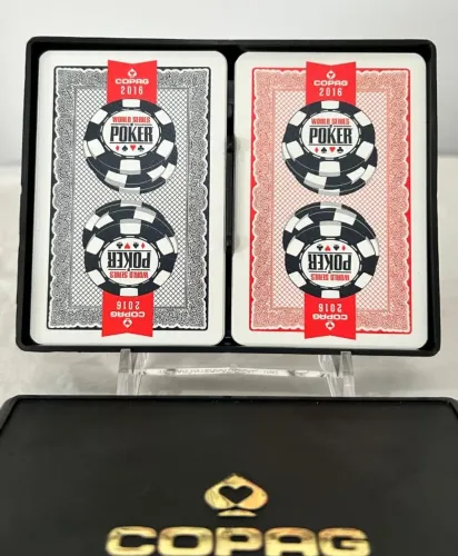 Baralho Duplo Copag Wsop 2016 100% Plástico Poker Coleção