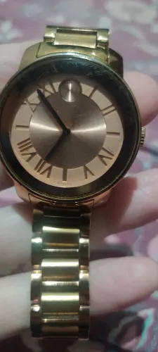Movado bold funcionando normalmente todo chapeado a ouro 