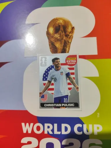Figurinha Legend Extra Sticker Christian Pulisic Prata
