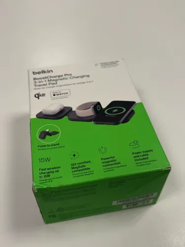 Carregador Belkin BoostCharge Pro 3 em 1 MagSafe Qi2 Original
