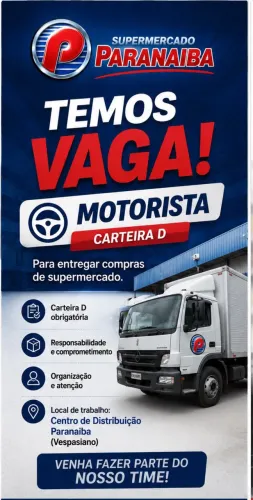 Vaga de motorista (carteira D)